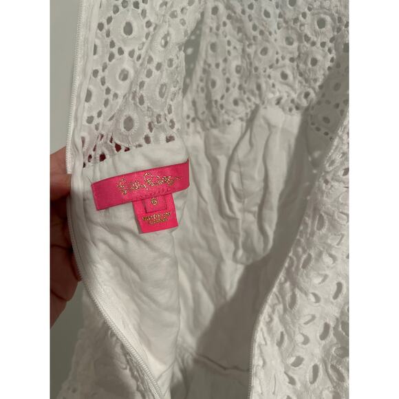 Lilly Pulitzer white blouse size 6 - Picture 6 of 6
